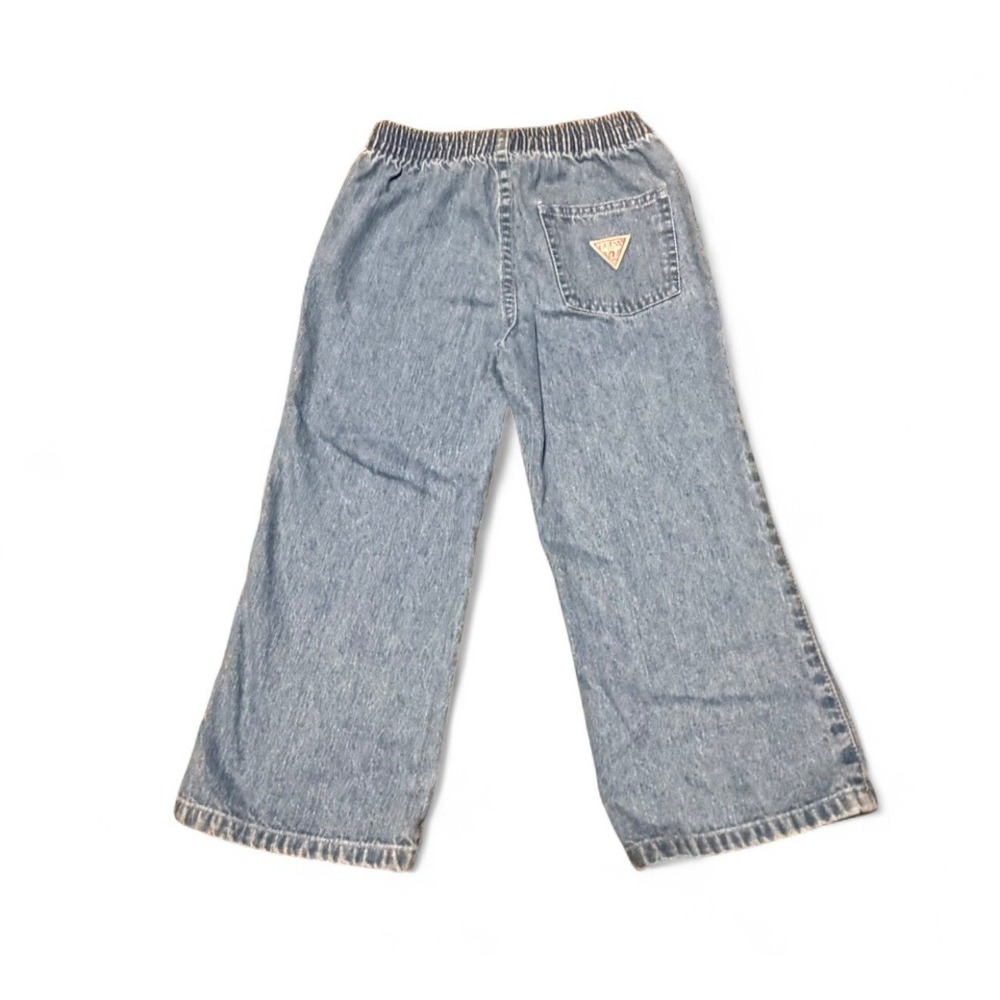 Vintage Guess Jeans Kids Size 6 Light Wash Denim Pull On Jeans Y2K